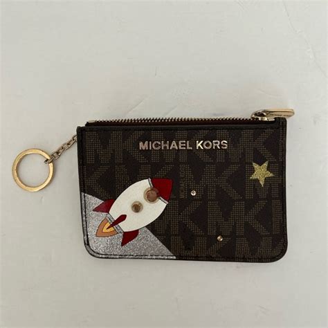 michael kors coin purse rocket|Michael Kors rocket coin purse with rocket key chain EUC.